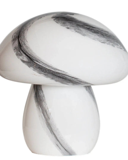 Mira Mushroom Pöytävalaisin valkoinen / musta - KalusteDuo_Huonekaluliike_Pöytävalaisin