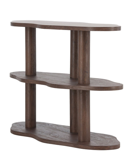 Moln hylly 120x45x75 cm - MDF ja mokka 3D-paperi - KalusteDuo_Huonekaluliike_Säilytyskaluste