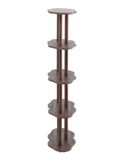 Moln kirjahylly 105x30x140 cm - MDF ja mokka 3D-paperi - KalusteDuo_Huonekaluliike_Säilytyskaluste