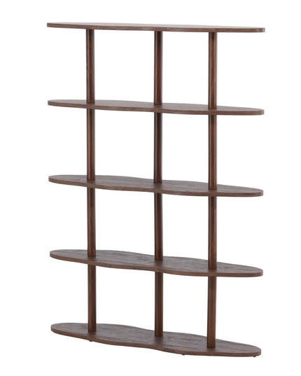 Moln kirjahylly 105x30x140 cm - MDF ja mokka 3D-paperi - KalusteDuo_Huonekaluliike_Säilytyskaluste