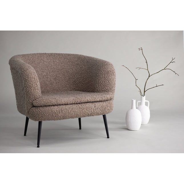 Nordkoster yhden istuttava sohva - Tumma beige teddy - #KalusteDuo_#Huonekaluliike_Nojatuoli