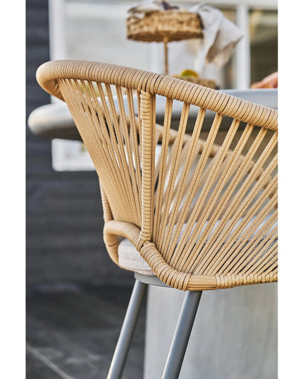 Novella terassituoli beige/hiekka - House Nordic - KalusteDuo_Huonekaluliike_nojatuoli ulkokäyttöön