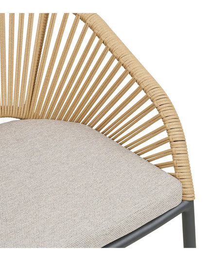 Novella terassituoli beige/hiekka - House Nordic - KalusteDuo_Huonekaluliike_nojatuoli ulkokäyttöön