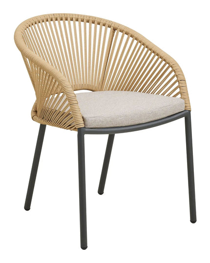 Novella terassituoli beige/hiekka - House Nordic - KalusteDuo_Huonekaluliike_nojatuoli ulkokäyttöön
