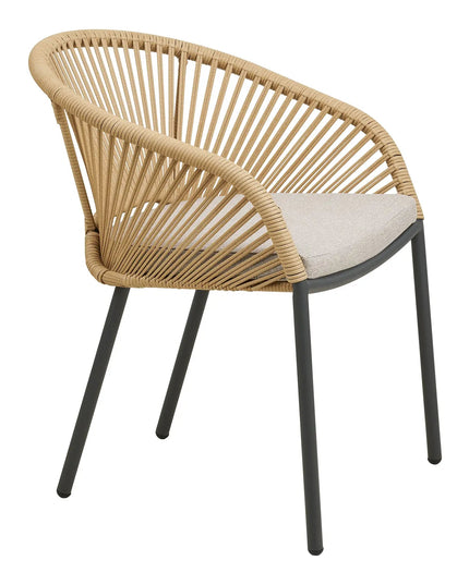 Novella terassituoli beige/hiekka - House Nordic - KalusteDuo_Huonekaluliike_nojatuoli ulkokäyttöön
