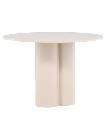 Olivia ruokapöytä ⌀110 - Beige - KalusteDuo_Huonekaluliike_Ruokapöytä