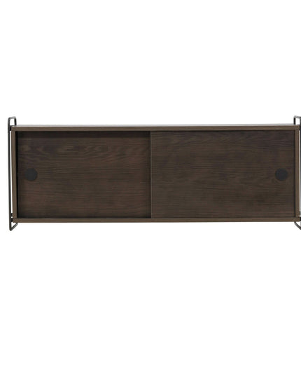 Paris seinäkaappi 121x35x48cm - mokka MDF - KalusteDuo_Huonekaluliike_Säilytyskaluste