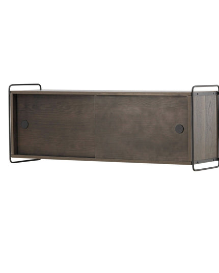 Paris seinäkaappi 121x35x48cm - mokka MDF - KalusteDuo_Huonekaluliike_Säilytyskaluste