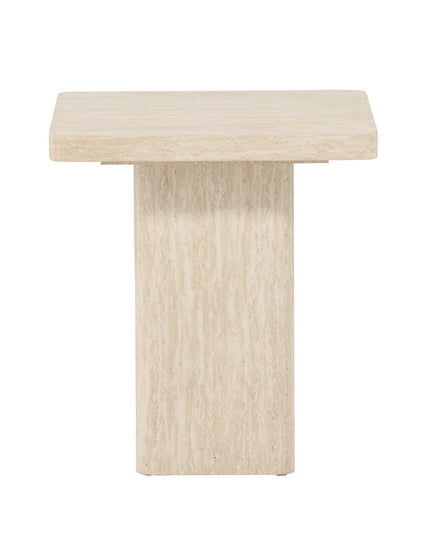 Qvart sohvapöytä 50x50x56 cm - travertiininvärinen - #KalusteDuo_#Huonekaluliike_Pöytä