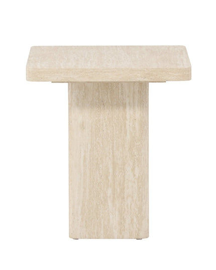 Qvart sohvapöytä 50x50x56 cm - travertiininvärinen - #KalusteDuo_#Huonekaluliike_Pöytä