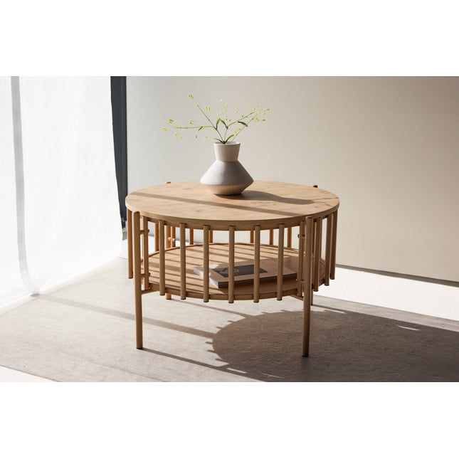 Rubbo sohvapöytä 80x50 cm - puunvärinen/ luonnonvärinen - #KalusteDuo_#Huonekaluliike_Pöytä