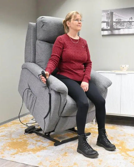 Rubin nostoavusteinen recliner - tuoli - harmaa - KalusteDuo_Huonekaluliike_recliner tuoli