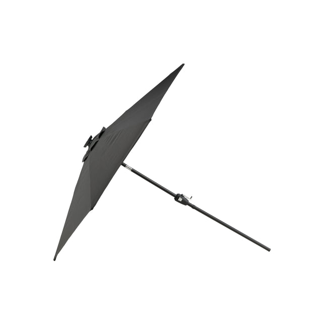 Sabal - aurinkovarjo LED-valolla - musta - 270cm - KalusteDuo_Huonekaluliike_Aurinkovarjo
