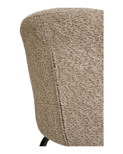 Safira — ruokapöydän tuoli, beige bouclé (House Nordic) - KalusteDuo_Huonekaluliike_ruokapöydän tuoli