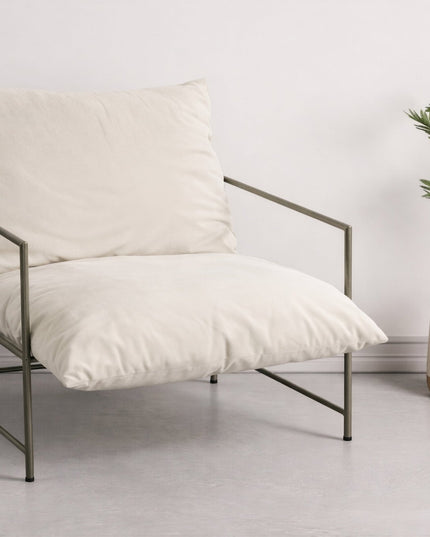 Sedalia nojatuoli - pronssinen runko / beige - KalusteDuo_Huonekaluliike_Nojatuoli