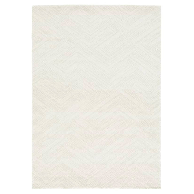 Siro matto valkoinen/beige – kalasaba‑kuvio | 160×230 & 200×290 - #KalusteDuo_#Huonekaluliike_Matto