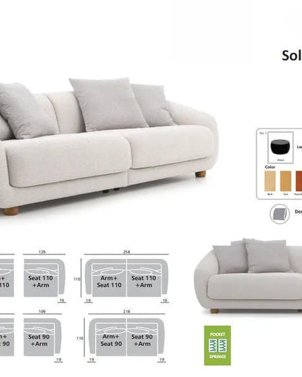 Solei 3 XL sohva - KalusteDuo_Huonekaluliike_Sohva