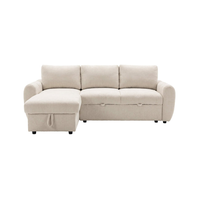 Teo divaanivuodesohva vaihdettavalla divaanilla - beige bouclé - #KalusteDuo_#Huonekaluliike_Sohva