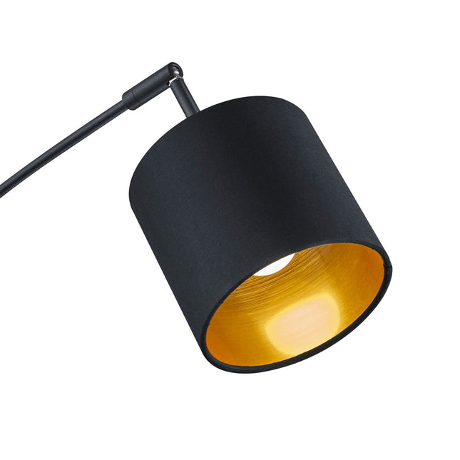 Tom lattiavalaisin | Moderni 5‑spotin mattamusta designvalaisin - #KalusteDuo_#Huonekaluliike_Lattiavalaisin