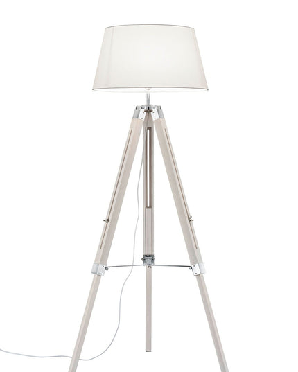 Tripod lattiavalaisin - valkoinen - #KalusteDuo_#Huonekaluliike_Lattiavalaisin