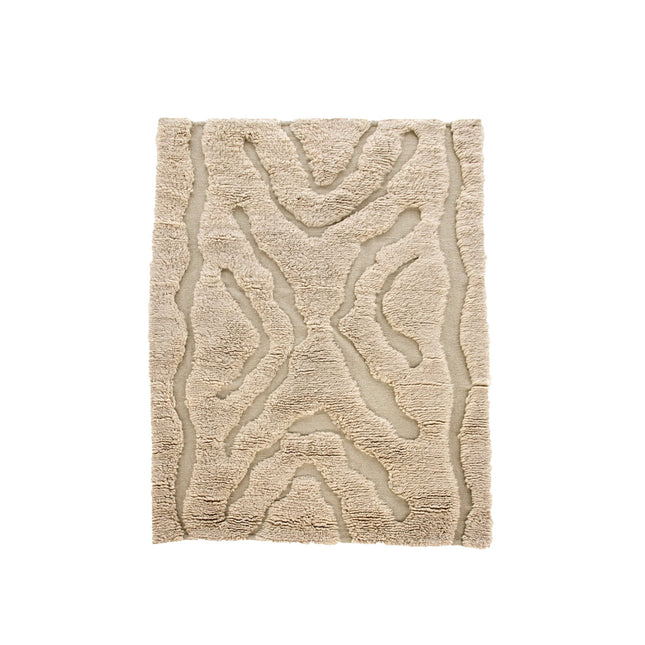 Trondheim x Josefin Lustig - matto - beige/valkoinen - villa - 170*240 - KalusteDuo_Huonekaluliike_Matto