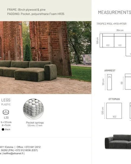 Tropez modulisohva - KalusteDuo_Huonekaluliike_Sohva