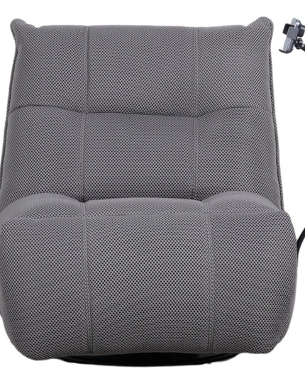 Vibe – harmaa recliner‑tuoli keinulla, 360° käännöllä ja puhelinpidikkeellä - #KalusteDuo_#Huonekaluliike_recliner tuoli
