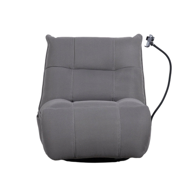 Vibe – harmaa recliner‑tuoli keinulla, 360° käännöllä ja puhelinpidikkeellä - #KalusteDuo_#Huonekaluliike_recliner tuoli