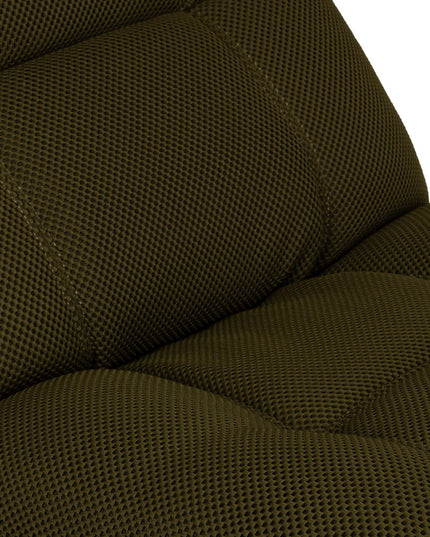 Vibe – vihreä recliner‑tuoli keinulla, 360° käännöllä ja puhelinpidikkeellä - #KalusteDuo_#Huonekaluliike_recliner tuoli