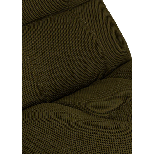 Vibe – vihreä recliner‑tuoli keinulla, 360° käännöllä ja puhelinpidikkeellä - #KalusteDuo_#Huonekaluliike_recliner tuoli