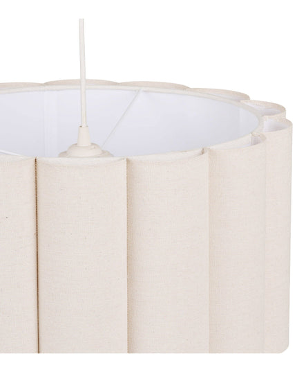 Watton riippuvalaisin, teräs/pellava, harmaa/beige - #KalusteDuo_#Huonekaluliike_riippuvalaisimet