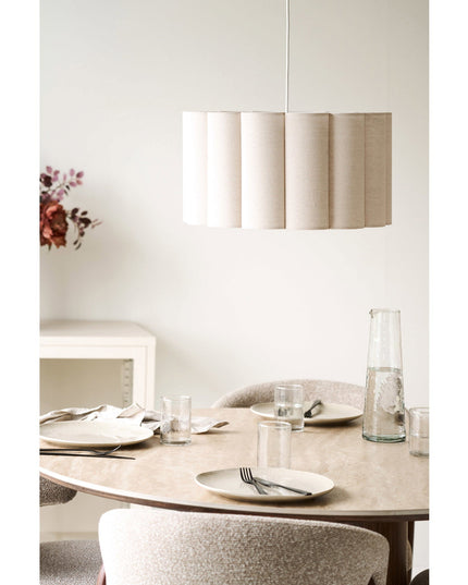 Watton riippuvalaisin, teräs/pellava, harmaa/beige - #KalusteDuo_#Huonekaluliike_riippuvalaisimet