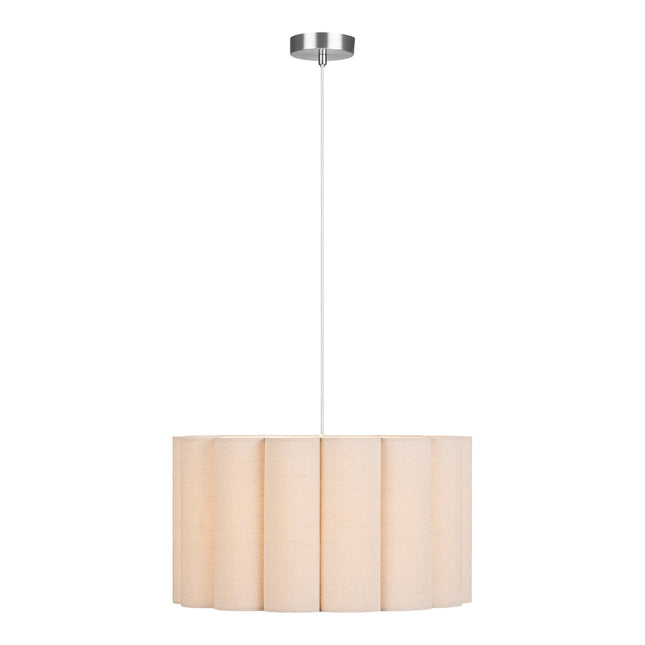 Watton riippuvalaisin, teräs/pellava, harmaa/beige - #KalusteDuo_#Huonekaluliike_riippuvalaisimet