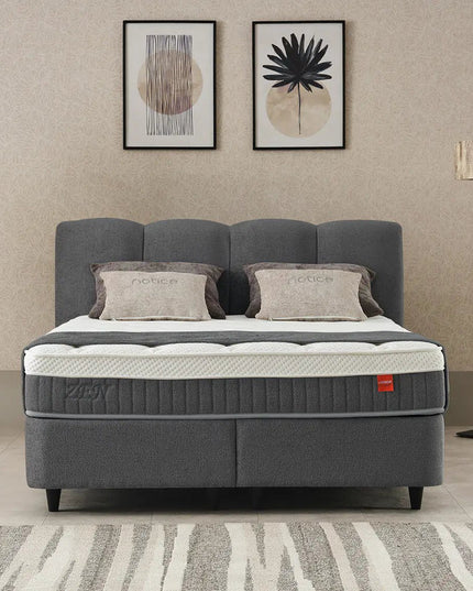 Zen Harmony jenkkisänky – 160 - 180x200 cm - beige tai harmaa - KalusteDuo_Huonekaluliike_Jenkkisänky