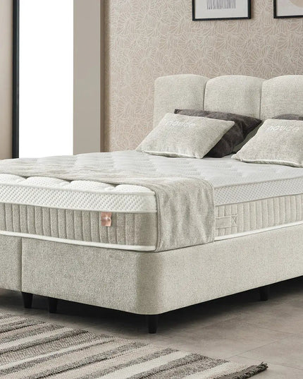 Zen Harmony jenkkisänky – 160 - 180x200 cm - beige tai harmaa - KalusteDuo_Huonekaluliike_Jenkkisänky
